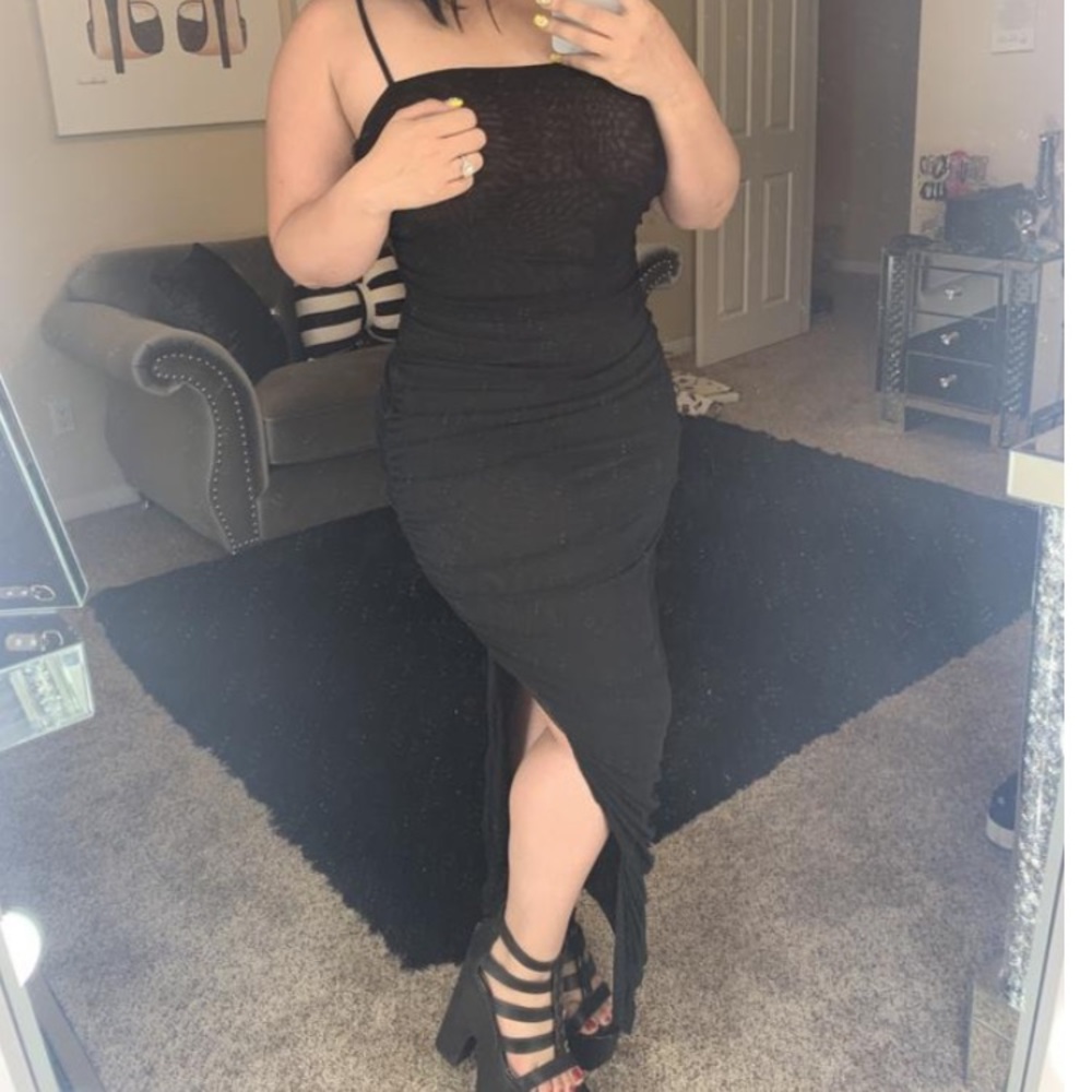 Maxi mesh dress